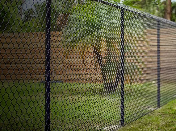 Residential Chain link fence installation in Webster
