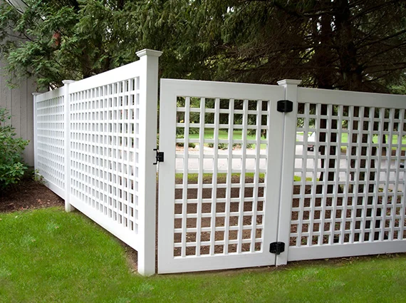 Residential vinyl fencing in Webster